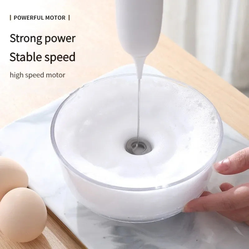 1PC Battery Model Handheld Egg Beater Froth Mixer Kitchen Automatic Coffee Milk Foaming Mixer Kitchen Whisk Tools Oasis Select
