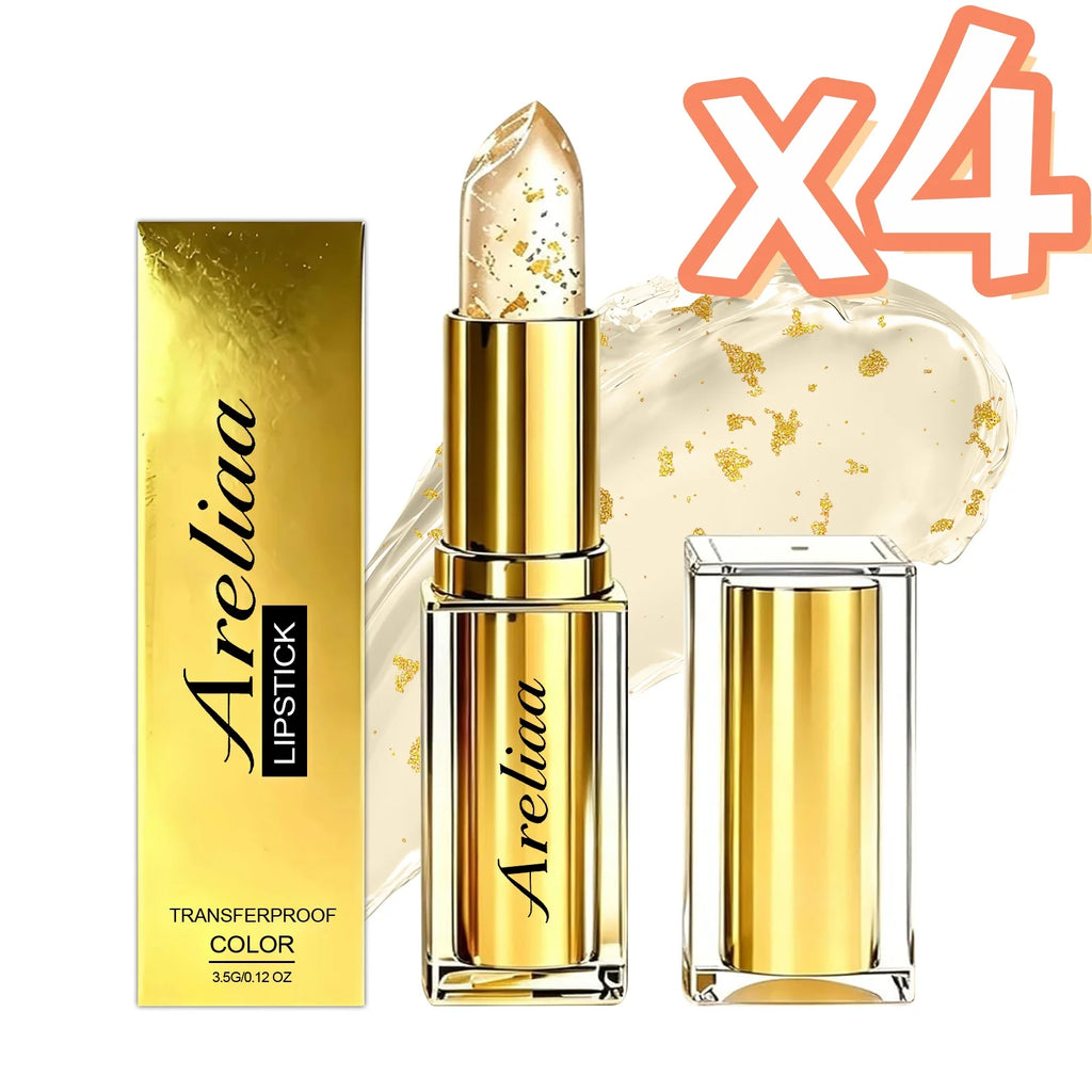 Gold Foil pH Color Changing Lip Balm | Moisturizing Lip Gloss Color Changing Lip Balm Oasis Select 1pc Boxed x 4