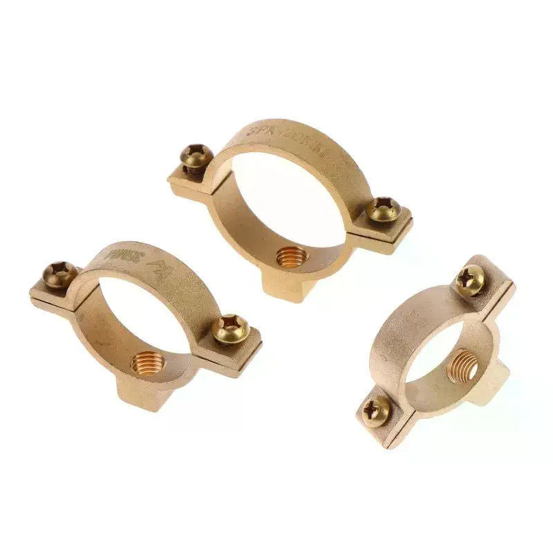 1 Pc 15/22/28/35/40MM Fit OD Tube Brass M10 Pipe Clamp Bracket Support Hanger Fixed Plumbing Water Replacement Parts Oasis Select