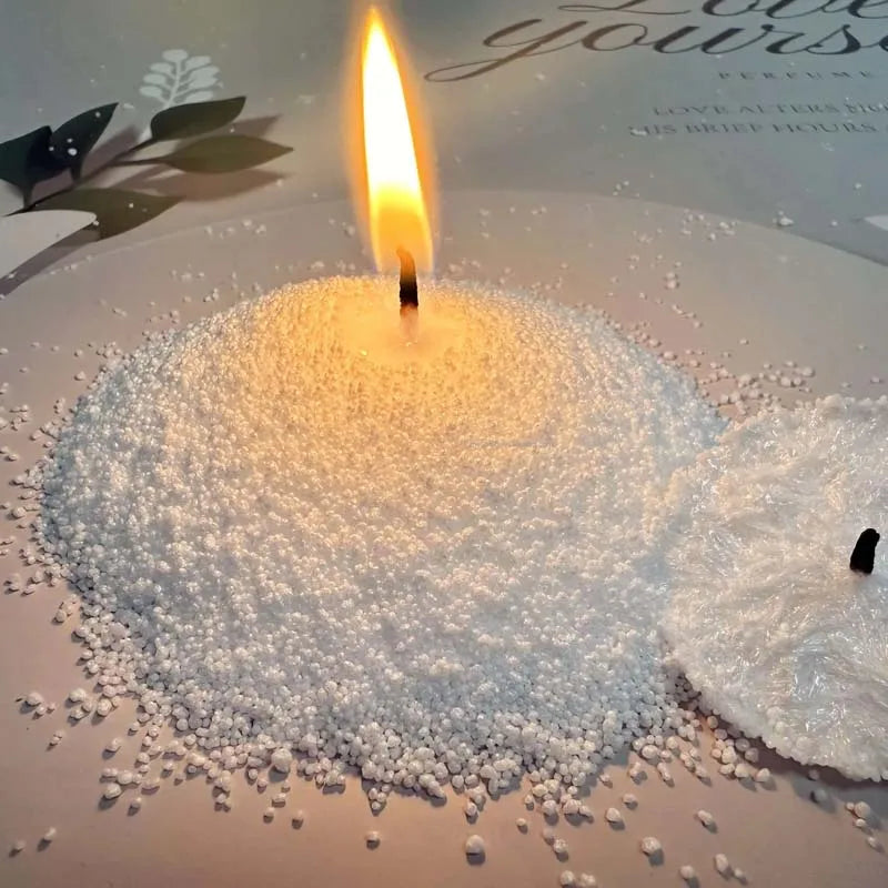 50g Pearl Candle Wax Set & 5 Wicks – DIY Candle Making Kit