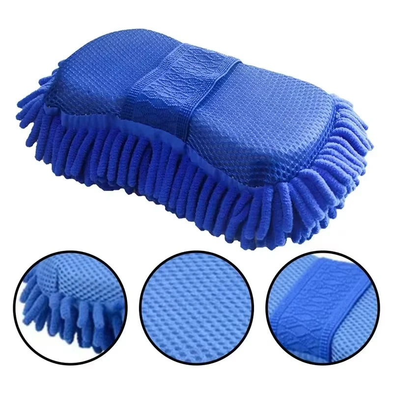 Microfiber Chenille Car Wash Sponge – Scratch-Free Pad
