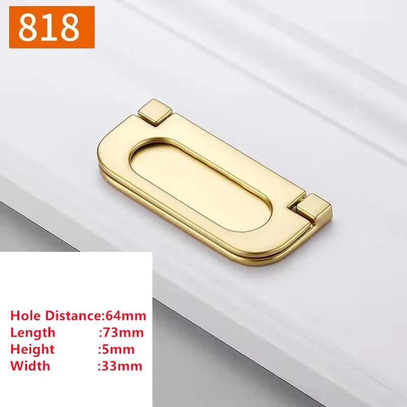 Pearl Gold Aluminum Cabinet Drawer Handle & Furniture Knob