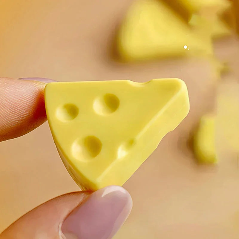 Simulation Cheese Eraser Soft School Supplies Clean Mess Free Stationary Office Student Rubber Eraser For Kids Gift Oasis Select