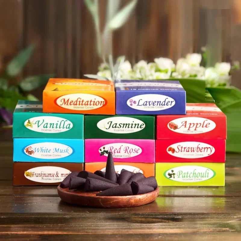 Incense Cones From Mahendra The Best Known Brand Home Fragrance Handmade Inciensos Towers Sandalwood Lotus Vanilla Incense Cones Oasis Select