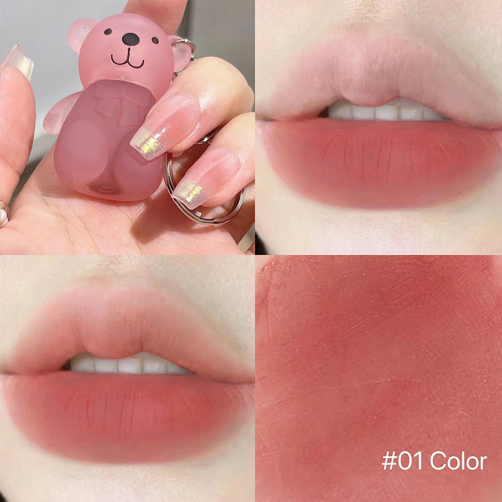 Art Value Cute Bear Lip Mud – Matte Velvet Waterproof Lip Gloss