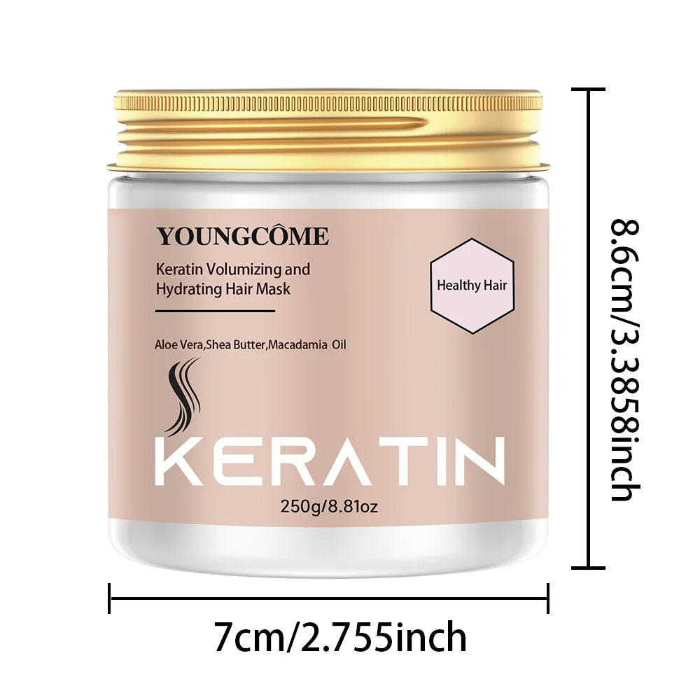 Keratin Hair Mask – Deep Moisture, Smooth & Frizz Control