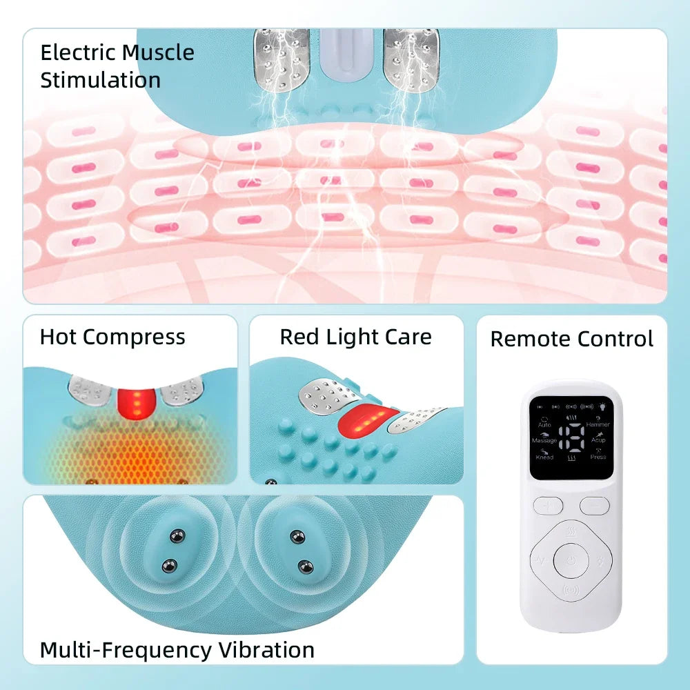 Electric Neck Shoulder Massager – Heat, EMS & Red Light, 6 Modes