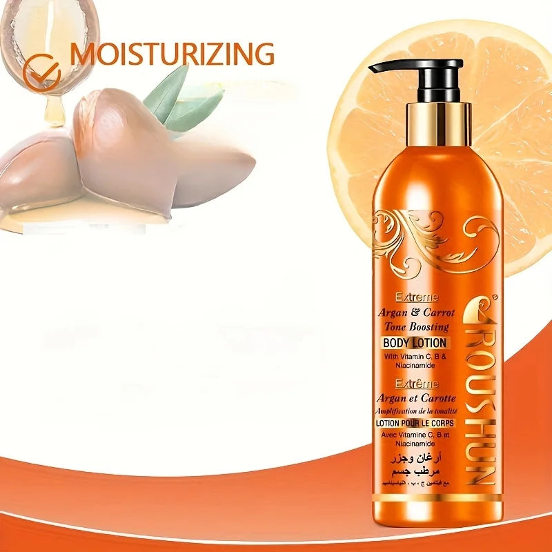 ROUSHUN Argan & Carrot Body Lotion 500ml | Deep Moisturizer