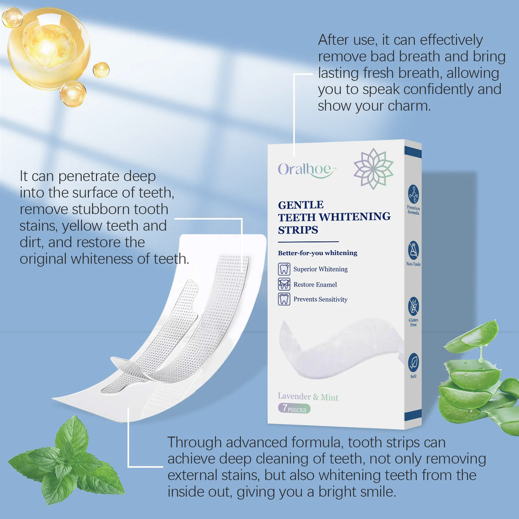 Deep Cleaning Teeth Whitening Strips - Home Dental Care, Remove Yellow Stains & Brighten Teeth, Effective Whitening Solution Oasis Select