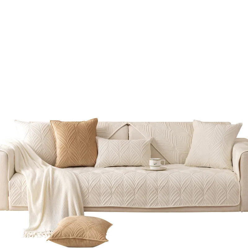 Nordic sofa cushion simple modern leather sofa cover non slip cushion four seasons universal sofa dust cover cover Oasis Select