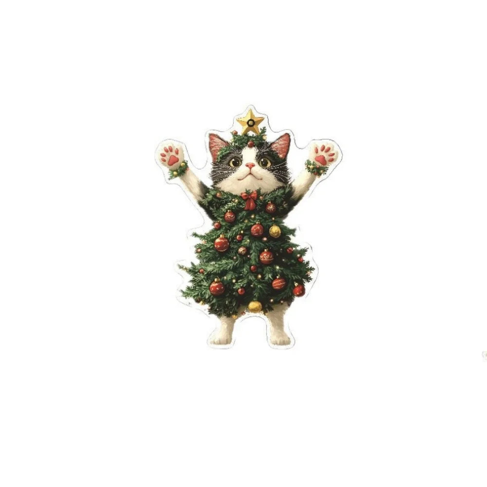 1PCS Christmas Tree Pendants Acrylic Cute Cat Hanging Ornaments for Wall Xmas Tree Decorations Party Supplies New Year Gifts Oasis Select