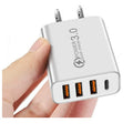 20W USB Charger QC 3.0 Type C PD Fast Charge For iPhone 12 13 Max Samsung S21 Huawei Xiaomi Mobile Phone EU/US Plug Wall Charger Oasis Select US Plug White