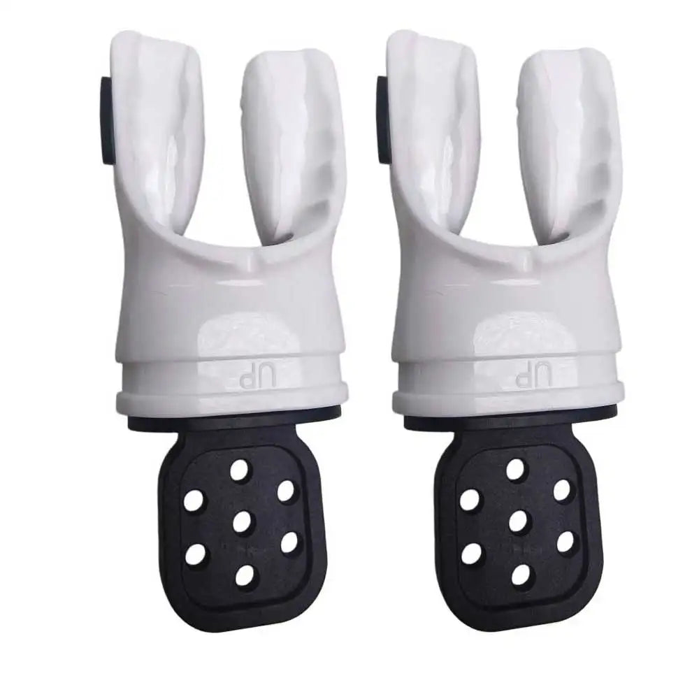 Scuba Diving Moldable Silicone Octopus Mouthpiece Replacement Bite Grip for Backup Regulator Ergonomic 2nd Stage Mouthpiece Gear Oasis Select 2pcs white