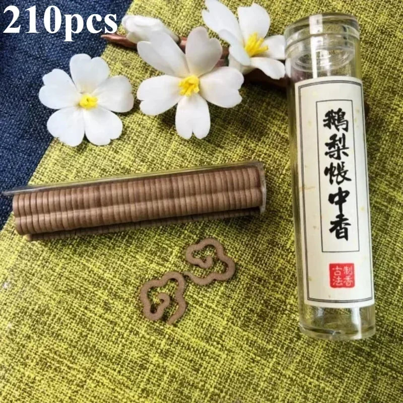 5 Bottle of Small Xiangyun Coiled Incense Nha Trang Agarwood and Sandalwood ambergris , Multiple Scents (42 Pieces Per Bottle) Oasis Select Pear
