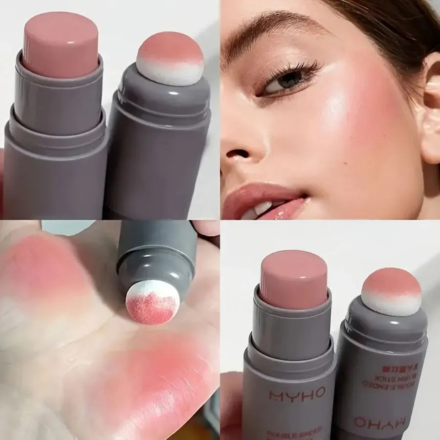 Double-Ended Creamy Blush Stick – Matte, Long-Lasting | Lakerain