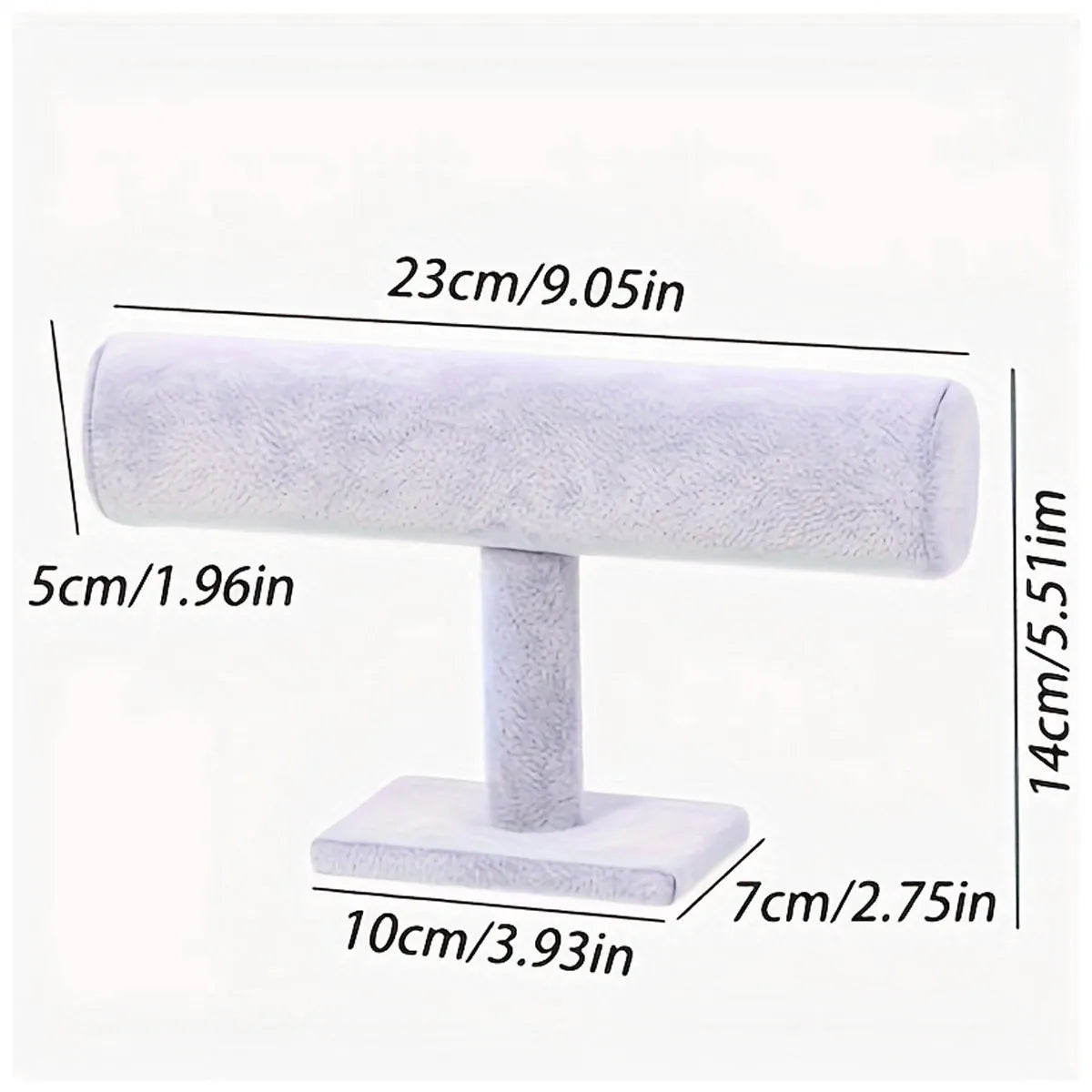 1pc T-shaped bracelet stand, bracelet and necklace display stand, watch storage stand, desktop vertical jewelry stand Oasis Select GRAY