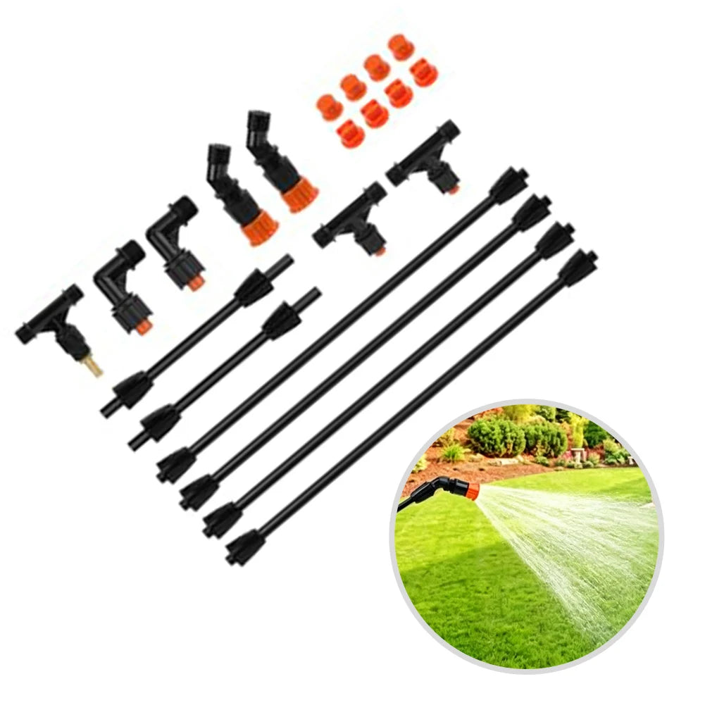 4 Nozzle Sprayer Boom Wand With 1/4 Inch Brass Fitting Extendable To 75 Inch For Garden Farm Pest Control Watering Tool Oasis Select 1set