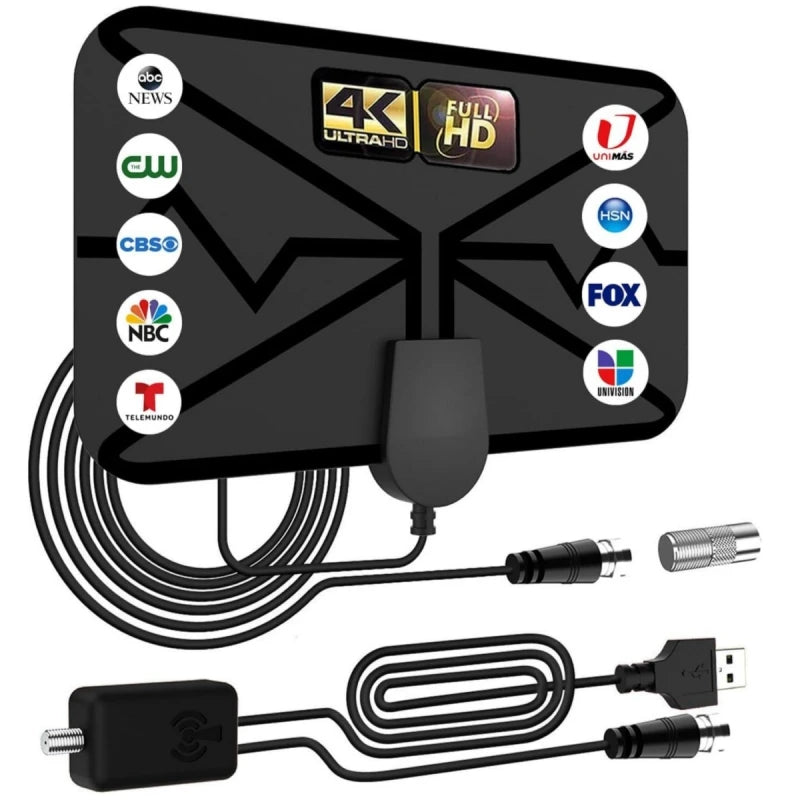 4K HDTV Antenna Wave Pattern ATSC Digital TV Antenna Indoor Outdoor Compatible with Amazon TVs Oasis Select