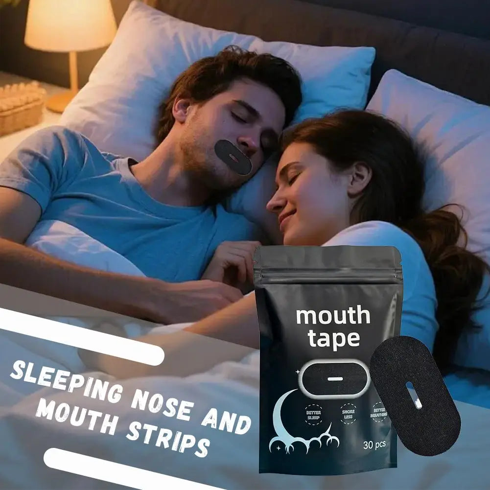 30-Pack Anti-Snoring Mouth Tape Sleep Strips – Breathable Sleep Mouth Strips Oasis Select
