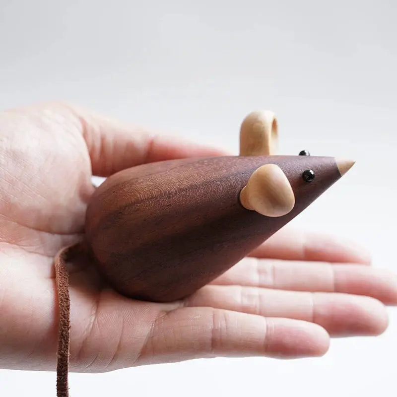 Cat-themed Creative Wooden Ornaments Soft Furnishings Wooden Toys Home Decorations Zodiac Birthday Gifts Dolls mouse Oasis Select