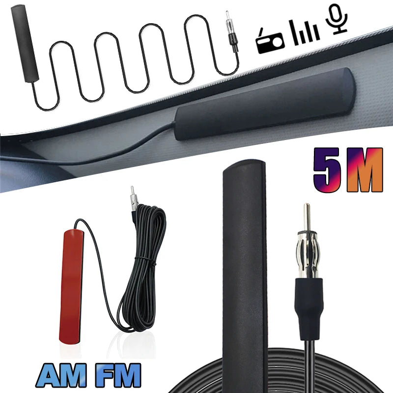 ANT-309 Car Radio FM Antenna Universal Car DAB Antenna Signal Amp Amplifier Radio Amplifier Vehicle Boat Signal Enhance Device Oasis Select
