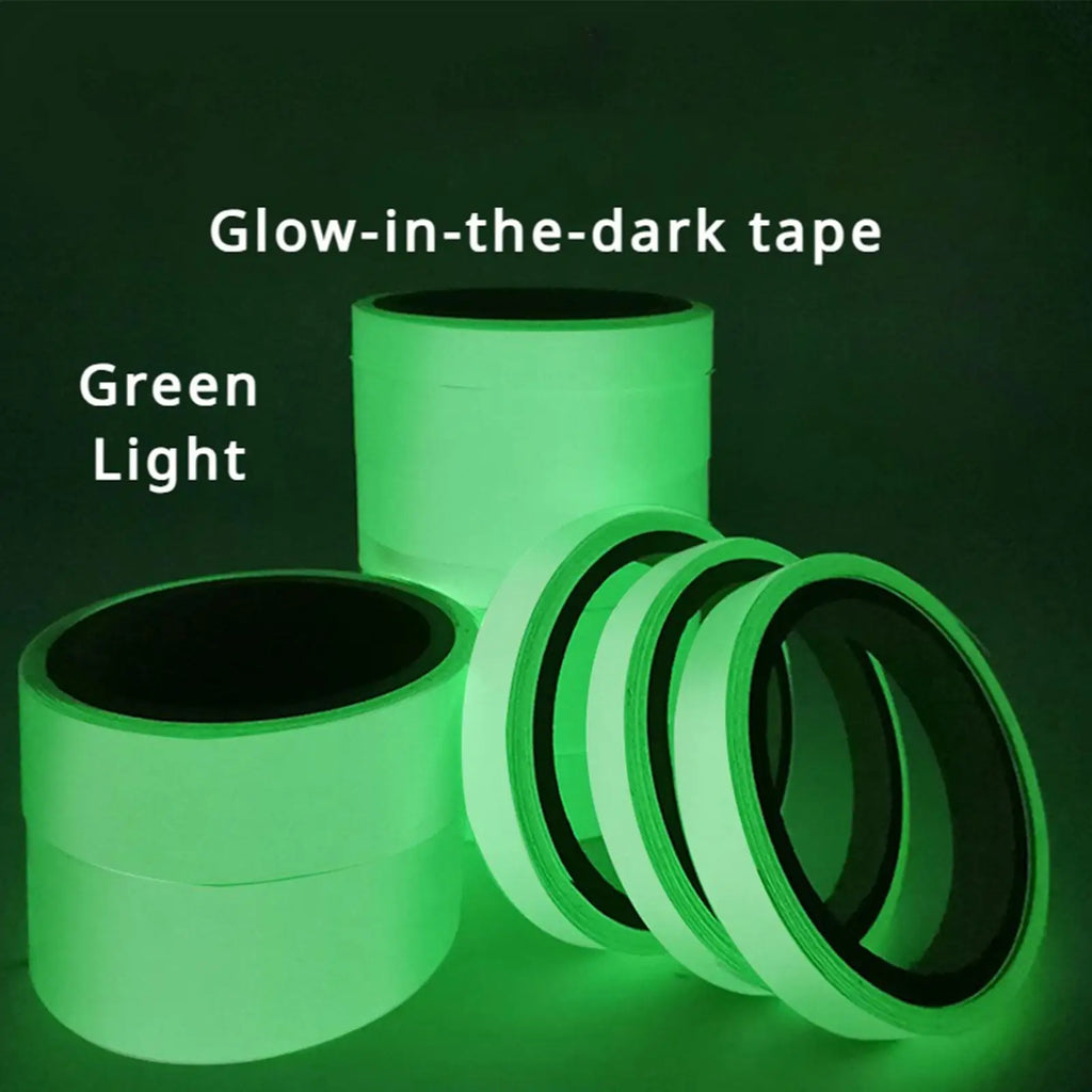 Fluorescent Tape Glow in the Dark Adhesive Safety Egress Markers Safety Tape Wear-Resistant Fluorescent Glow Tape Fluorescent Oasis Select