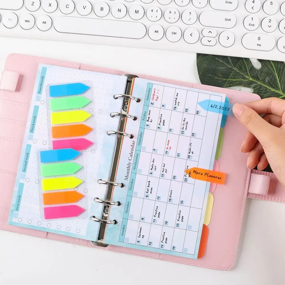 Weekly Monthly Planner Inside Paper Stationery Paper Refill Inner Pages Spiral Binder Paper A6 Loose Leaf Paper Budget Pages Oasis Select