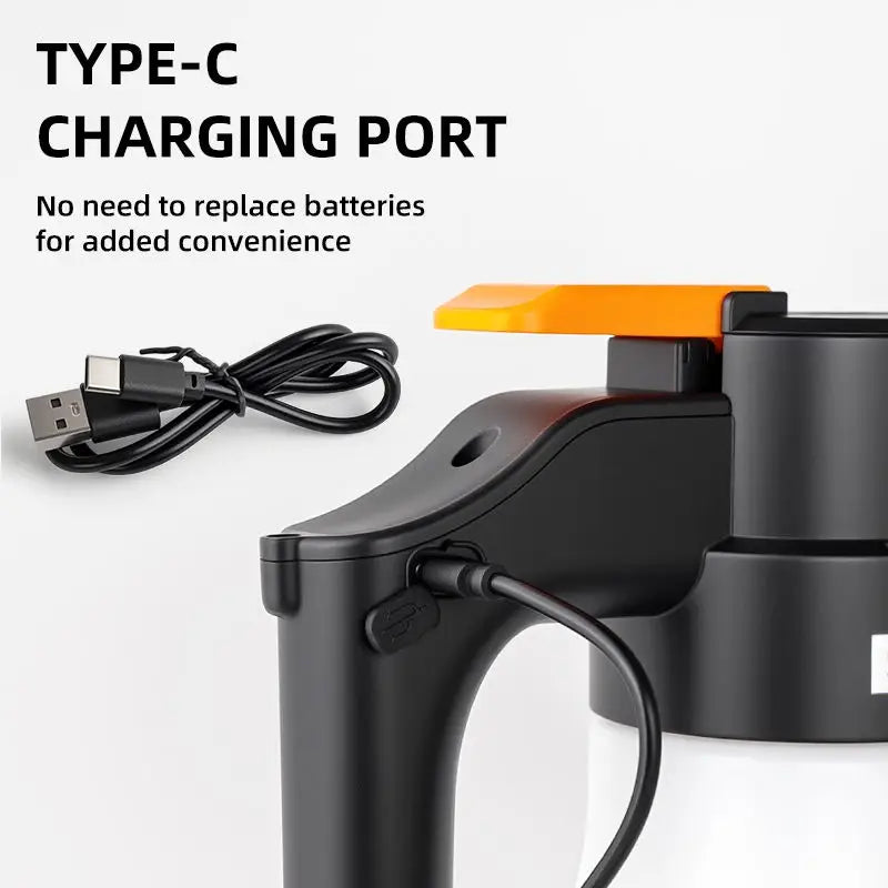 High Pressure Washer 1.5L Electric Foam Sprayer Portable Car Wash Water Gun Household Handheld Watering Kettle Cleaning Sprayer Oasis Select