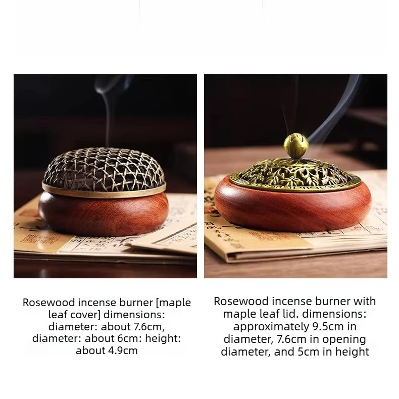 Pear Wood Household Indoor Incense Offering Tea Ceremony Ash Tray High-end Chinese Style Incense Burner Home Furnishings Oasis Select