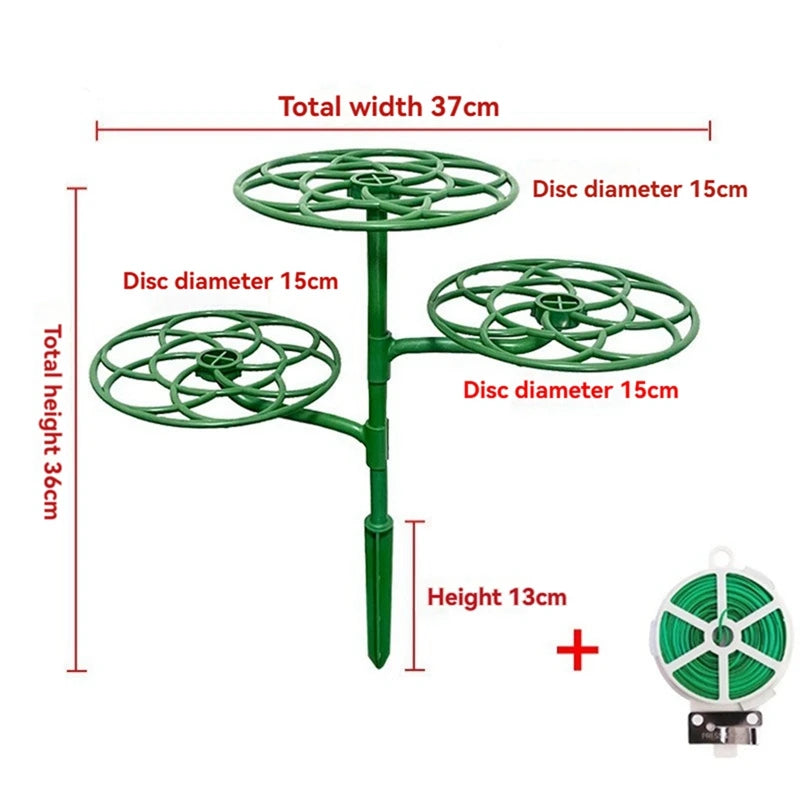 WISH Sunflower Flower Support Stand Three-Layer Plant Support Rack For Climbing And Grafting Oasis Select