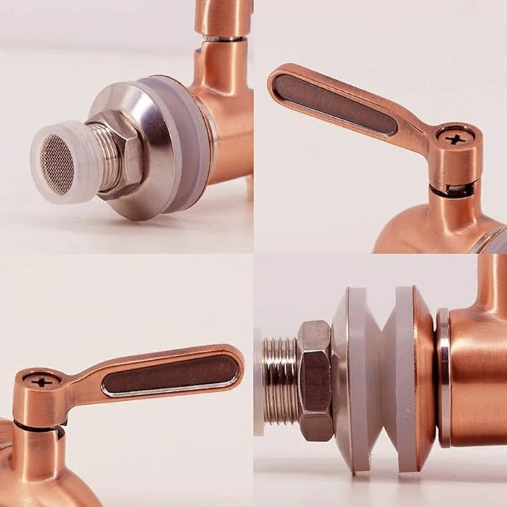 Spigot for Beverage Dispenser Stainless Steel Metal Spigot Dispenser Jar Juice Cold Drink Wine Beer Replacement Faucet Dropship Oasis Select