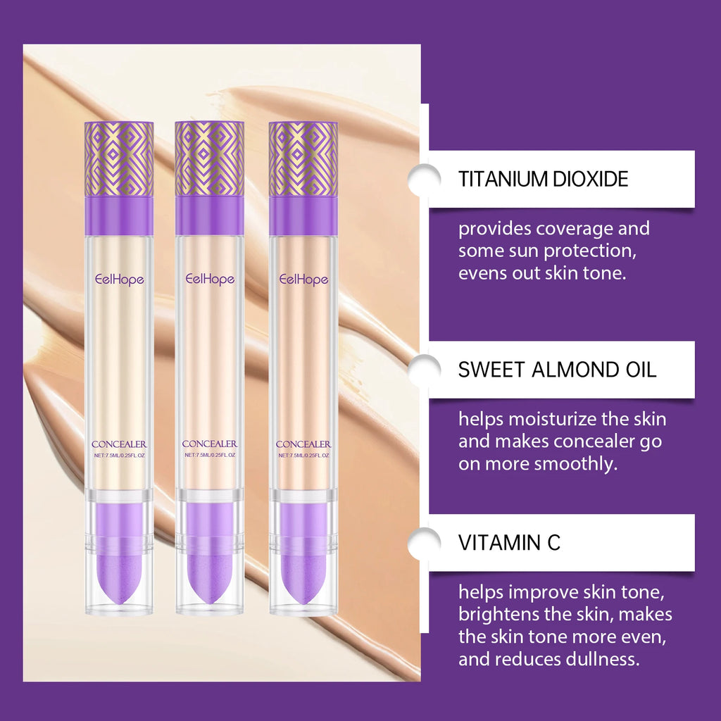 Eelhope Liquid Concealer – Full Coverage Dark Circles & Hydrating Liquid Concealer Oasis Select