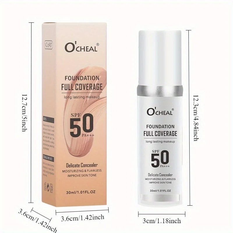 Magic temperature changing liquid foundation, natural foundation, light makeup. Long lasting, hard to take off makeup Oasis Select