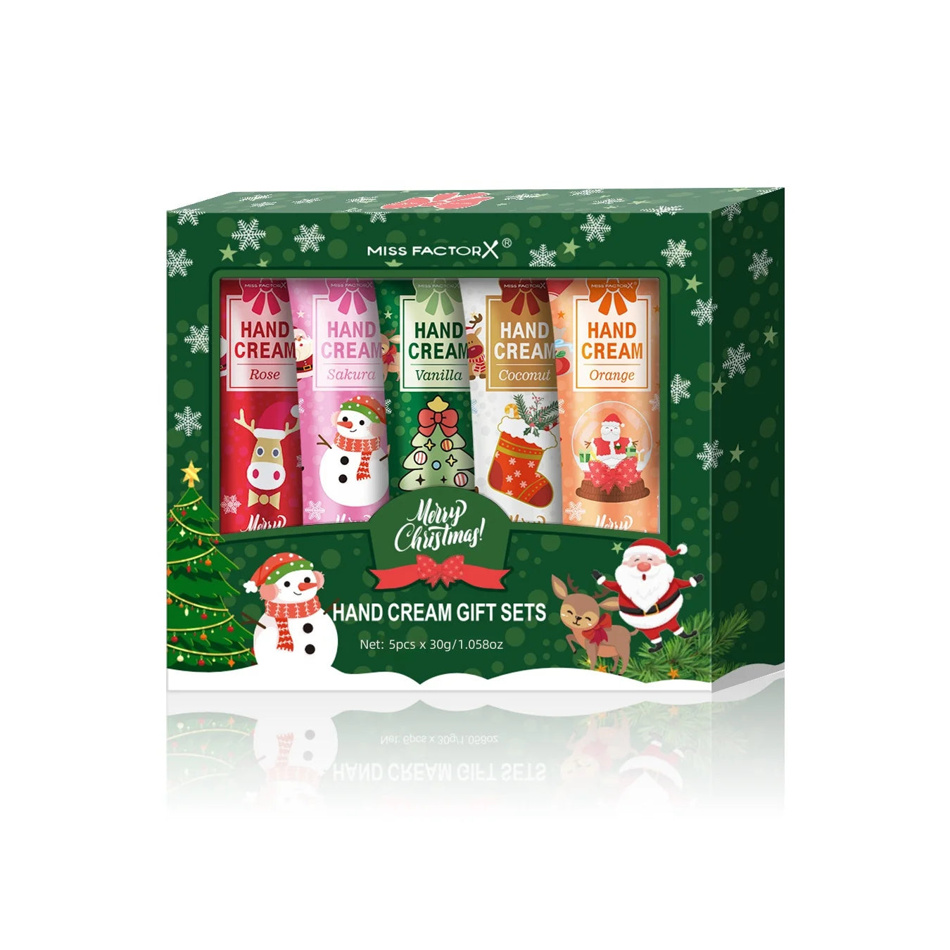 Christmas gift 5/box hand cream set, cream texture, hand cream travel pack, durable moisturizer-30g/piece gift for women Oasis Select Hand cream set
