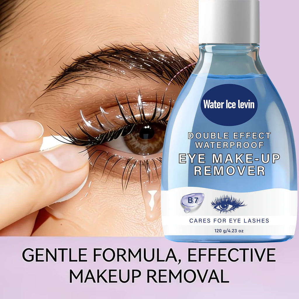 Double Effect Eye Makeup Remover with B7 & Collagen, Gentle on Lashes & Waterproof Oasis Select