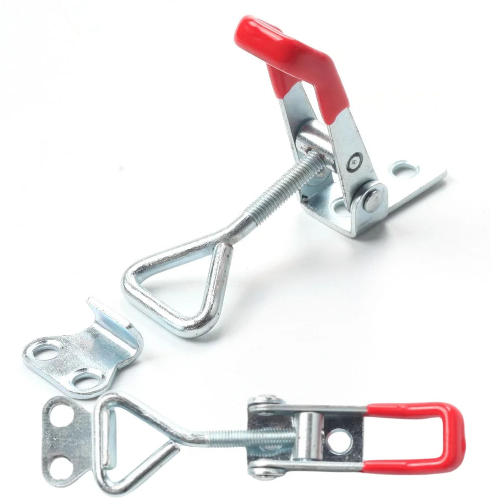 8Pcs Adjustable Toolbox Case Metal Toggle Latch Catch Clasp Quick Release Clamp Anti-Slip Push Pull Toggle Clamp Tools Oasis Select