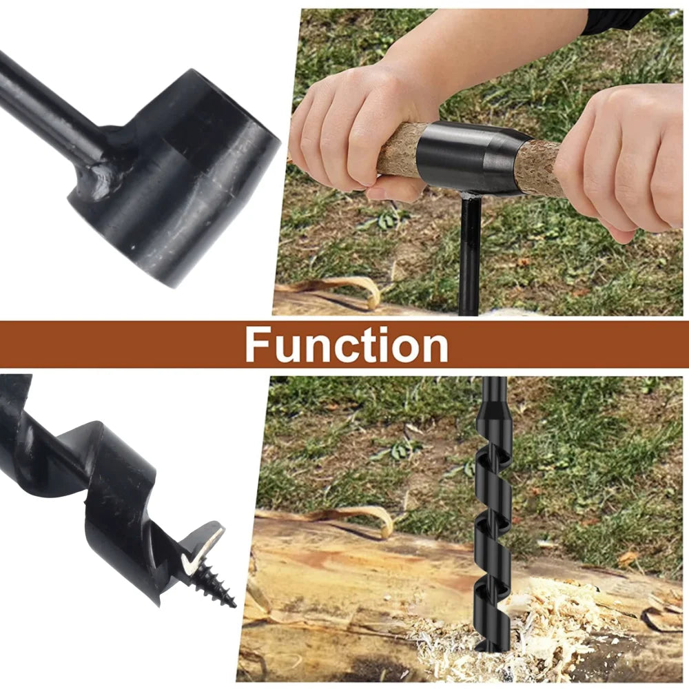 SLADE Manual Auger Drill – Carbon Steel Bushcraft Survival Tool Manual Auger Drill Oasis Select