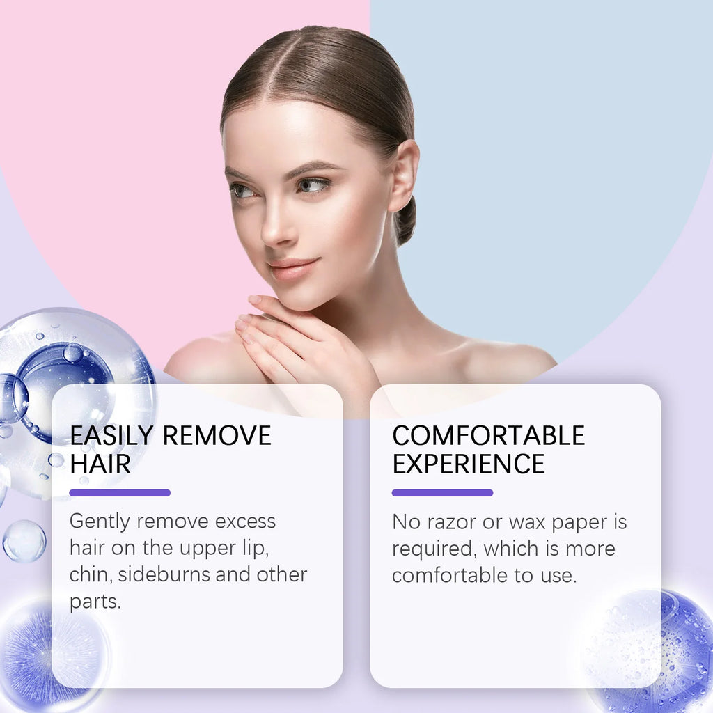 Viareline Face Hair Removal Cream & Calming Serum | 30g+5ml