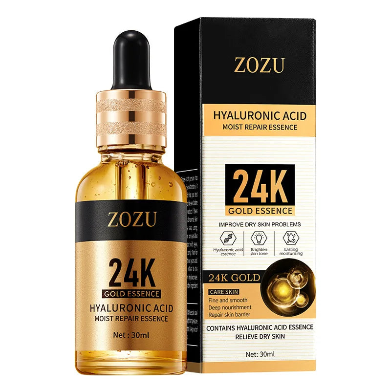 24K Gold Face Serum – Hyaluronic Acid Moisturizing Essence 30ml Face Serum Oasis Select