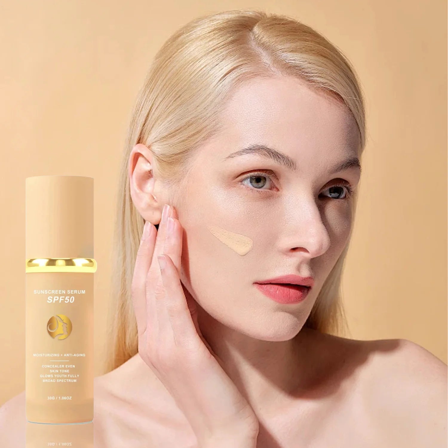 4-in-1 Foundation Liquid Makeup 4 In 1 Foundation Light Spectrum Sunscreen Serum Liquid Hydrating Full Coverage Concealer SPF 50 Oasis Select