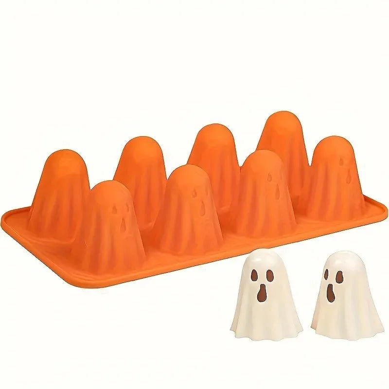 1/2pcs Halloween Silicone Mold - Ice Cube & Candy Mold for Chocolate, Jelly, Gummies, Crayons, Resin Crafts Oasis Select 1pc