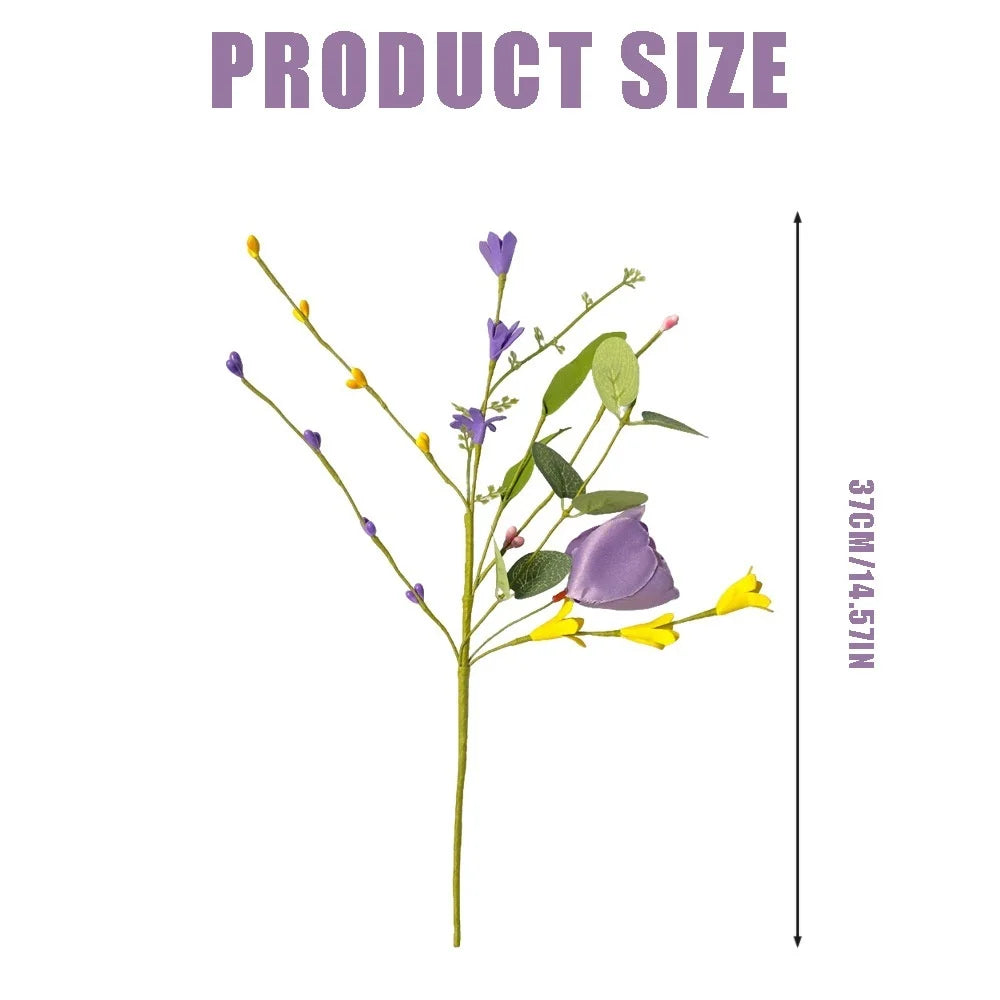 2025 Easter Egg Flower Bouquet, Artificial Flowers Berry Cuttings Spring Flower, Home Decoration, Simple Flower Ornaments Oasis Select