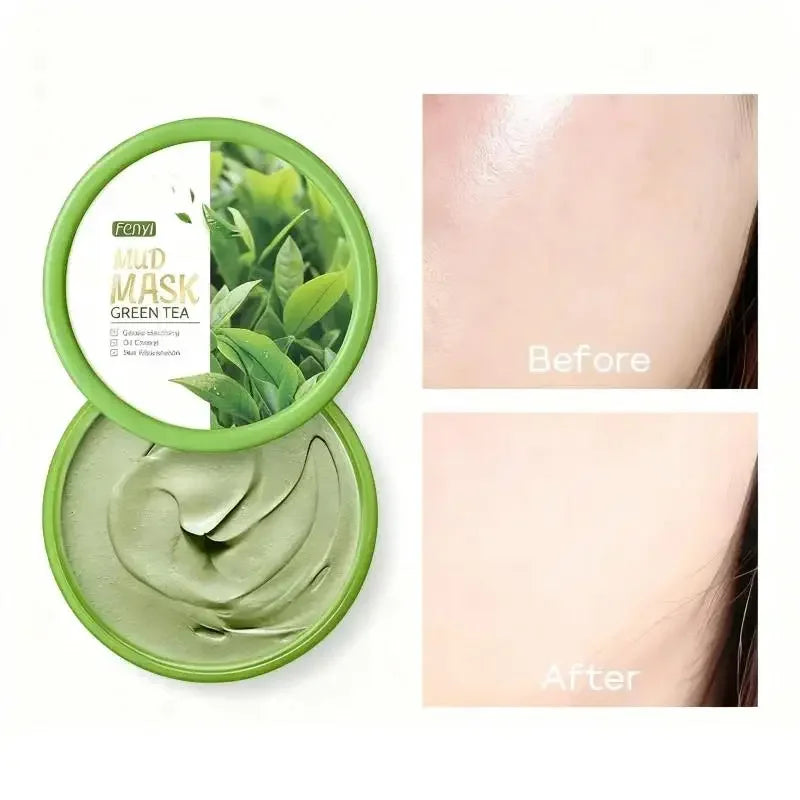 FENYI Green Tea Mud Mask 100g – Cleanse, Hydrate & Glow