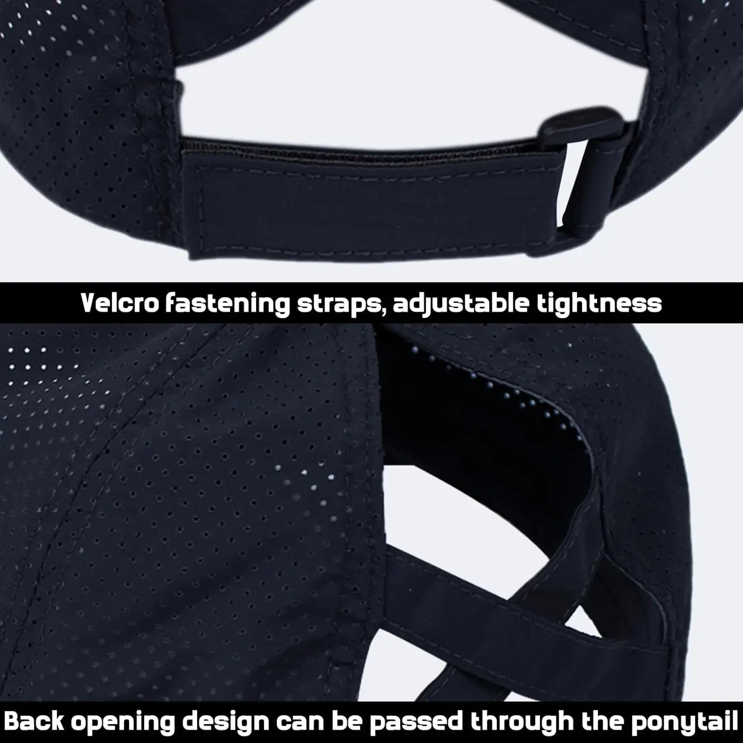 [Breathable Quick Drying Baseball Cap] Unisex Sun Hat with Ponytail Hole Baseball Cap-Suitable for Running and Daily Casual Wear Oasis Select