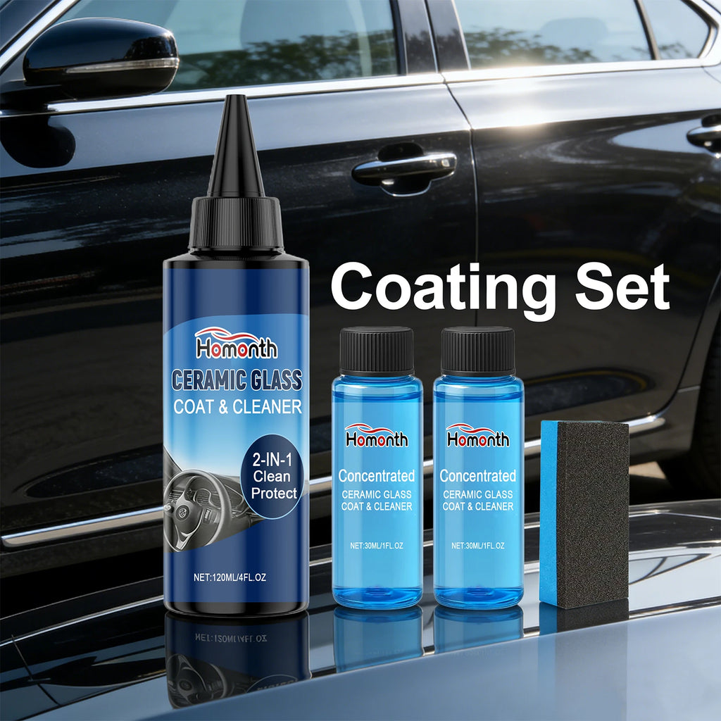 Car Ceramic Coating Kit Quick-Dry Polishing Paint Coating Agent Restore Gloss Car Polish Nanos Coatings Set 120ml+ 30ml*2 Oasis Select