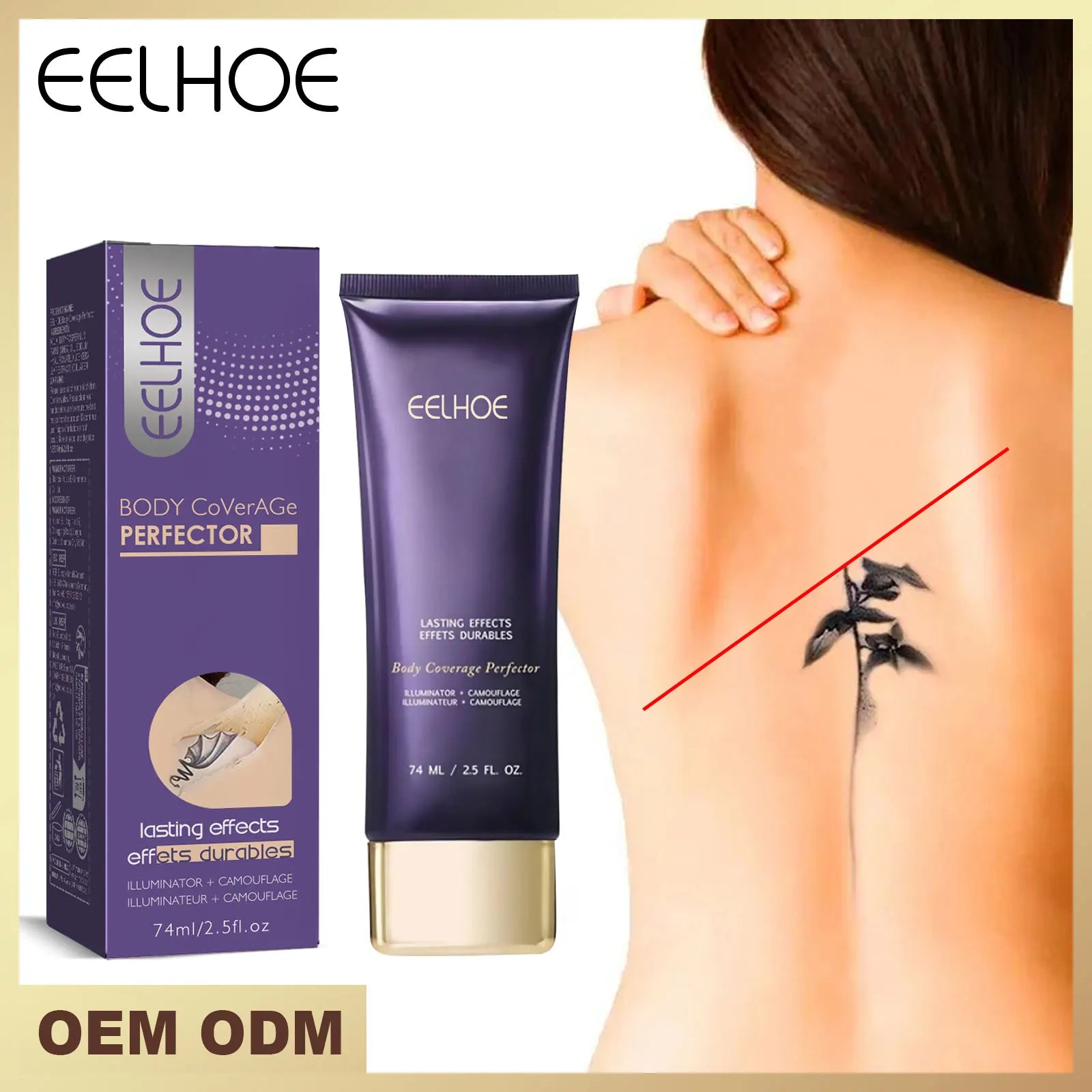 EELHOE Body Concealer Cream – Tattoo, Scar & Birthmark Cover Body Concealer Cream Oasis Select