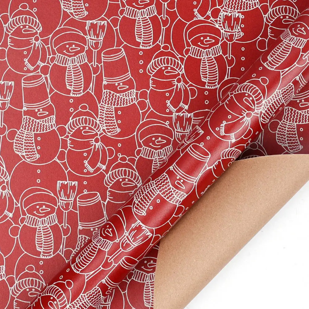 1roll Gift Wrapping Paper ChristmasTree Santa ClausWrapping Paper Birthday Gift Wrapping Paper Christmas Wrapping Paper Handmade Oasis Select Style 12