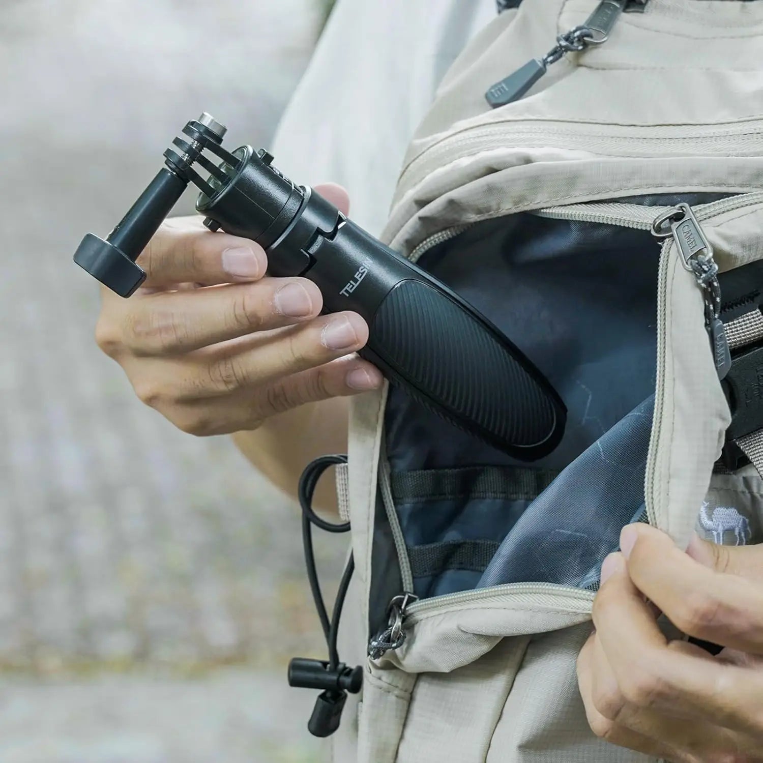 TELESIN Mini Selfie Stick Tripod for DJI Action 6/5 Pro/4/3
