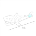 Spooky Shark Skeleton Aquarium Decor Articulated Ornament Reptiles Fish Tank Landscapes Fish Shrimp Shelter Aquarium Accessories Oasis Select Shark ornaments Light beige