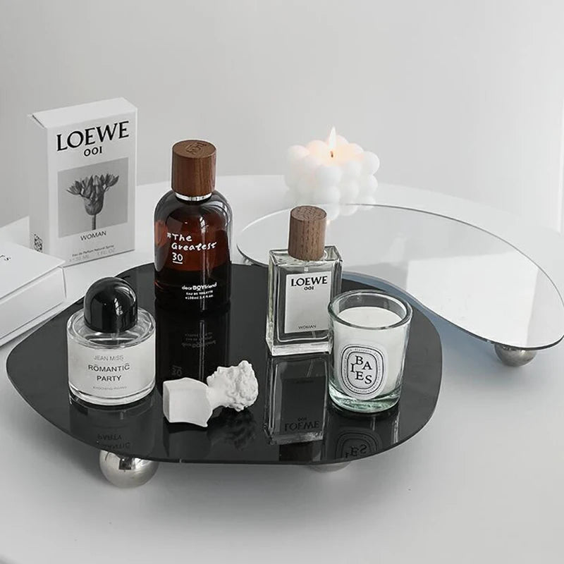 Minimalist Acrylic Tray – Perfume, Jewelry & Cosmetic Organizer